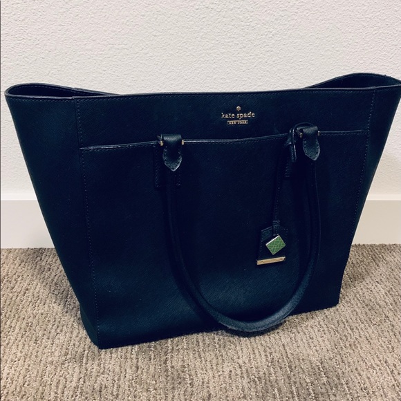 Kate Spade Black Laptop Tote - Picture 2 of 8